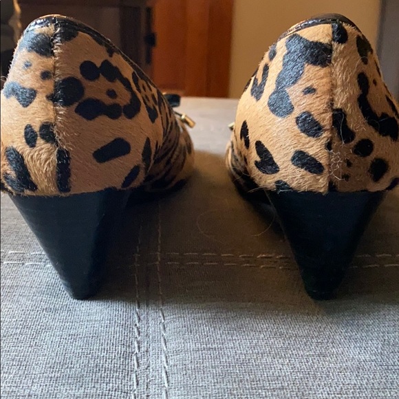 Coach Ocelot Kitten Wedges - Picture 3 of 4